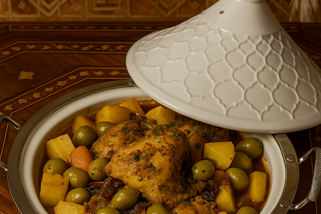 Marokkanische Tajine Deluxe 30  cm - Induktion geeignet - Hochwertige Edelstahl