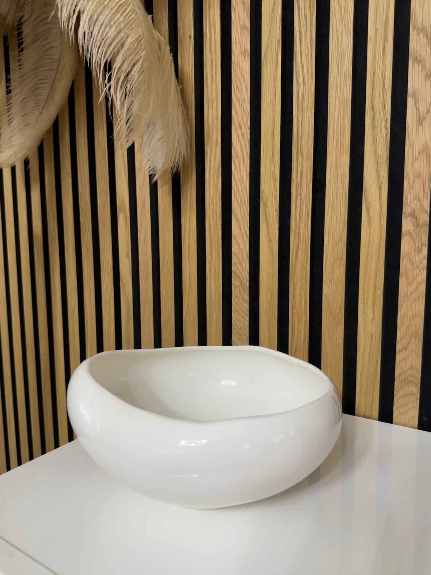 Barles Servierschale aus Porzellan Weiß