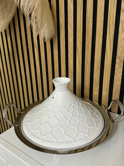 Marokkanische Tajine Deluxe 30  cm - Induktion geeignet - Hochwertige Edelstahl