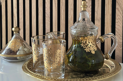 Amira - Marokkanische Teekanne, Handverziert