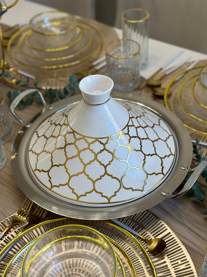 Marokkanische Tajine Deluxe 30 cm – Induktion geeignet – Hochwertige Edelstahl