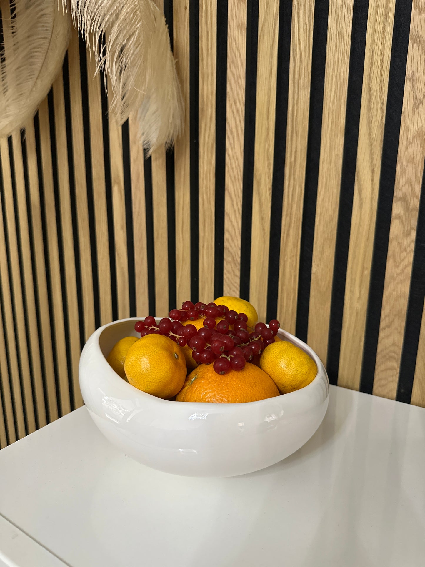 Barles Servierschale aus Porzellan Weiß