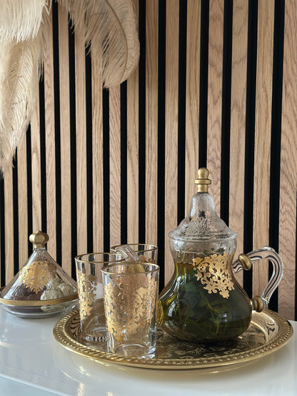 Amira – Elegante Marokkanische Teegläser aus Marokko, Handverziert & Traditionell