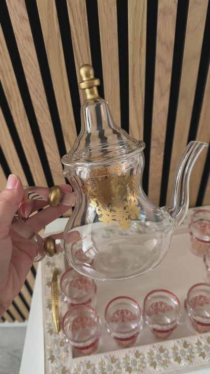 Amira - Marokkanische Teekanne, Handverziert