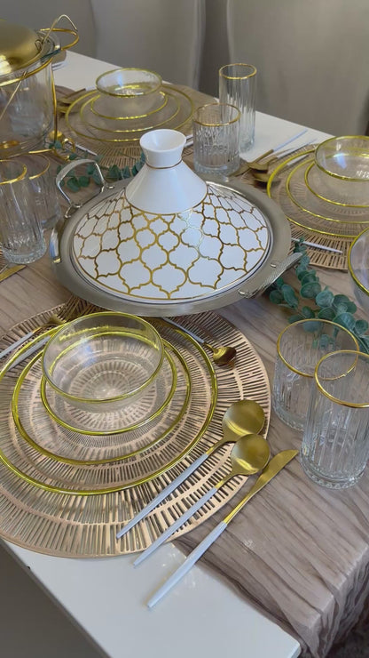 Marokkanische Tajine Deluxe 30 cm – Induktion geeignet – Hochwertige Edelstahl